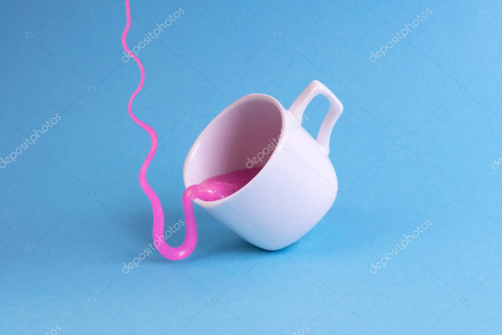 Taza de polímero personalizada blanca