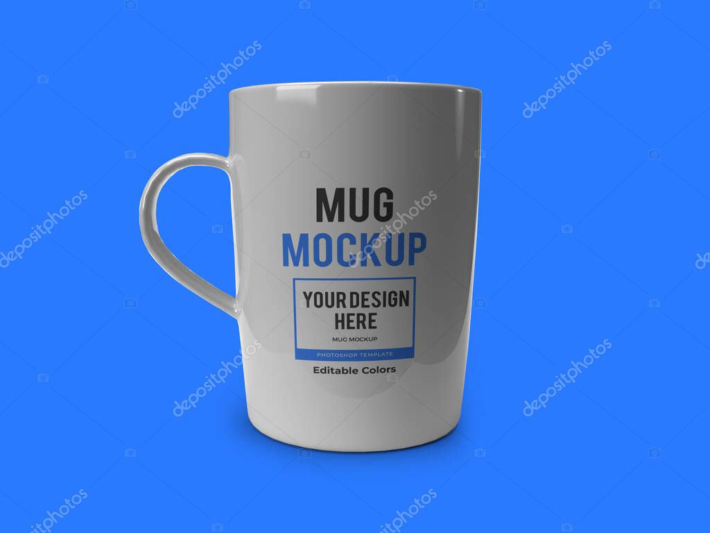 Taza de porcelana personalizada brillante